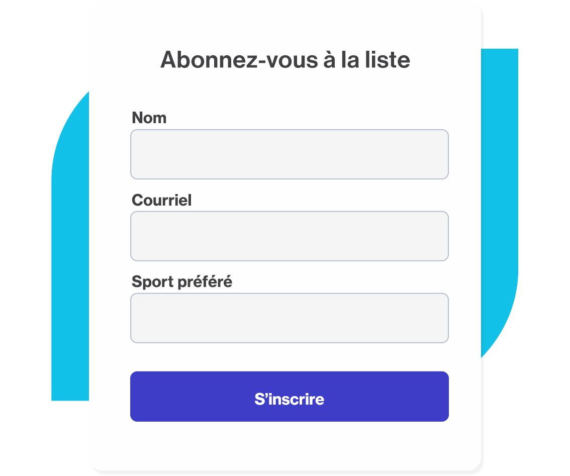 Augmentez vos listes de contacts avec un formulaire d'abonnement