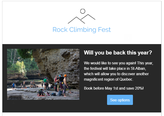 Email - Rock Climbing Festival - Will you be back this year?