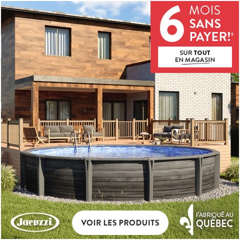 Club Piscine - 6 months no payments campaign