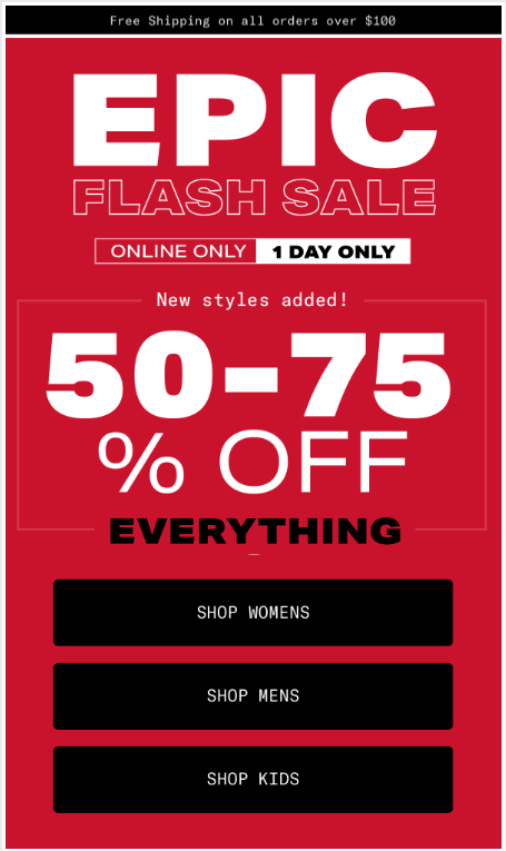 Aeropostale-Black-Friday-email-example