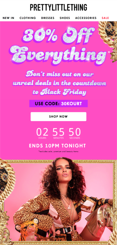 Prettylittlethings-Black-Friday-email-example