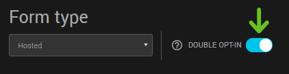 Double-opt-in-form