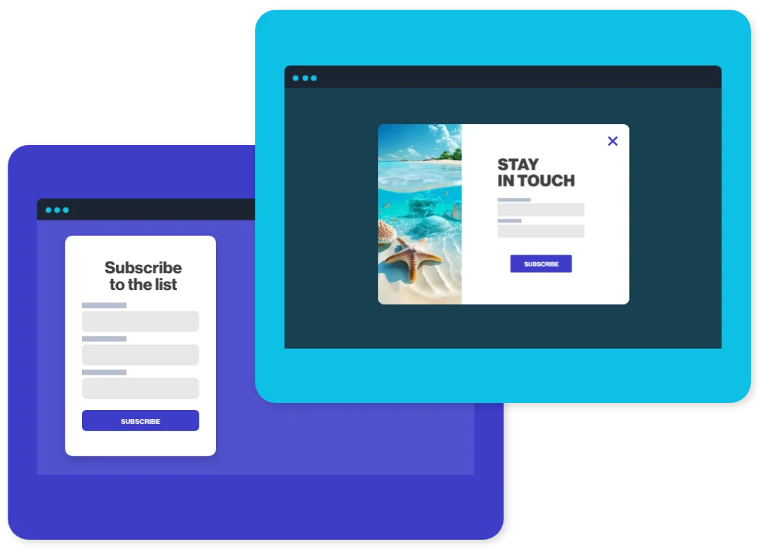 forms and popups