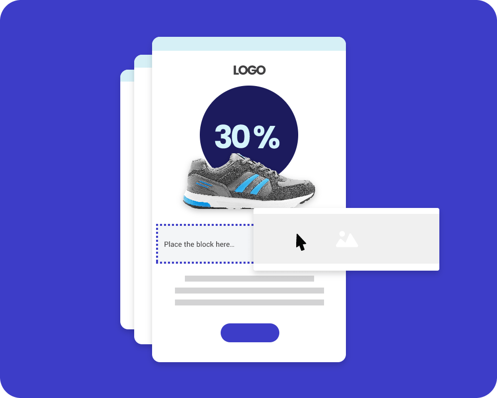 Build your newsletter in a couple of steps